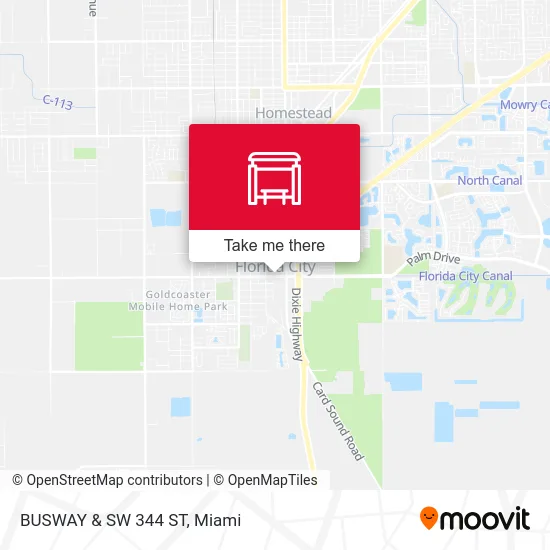 Mapa de BUSWAY & SW 344 ST