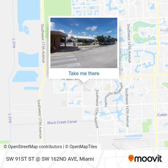Mapa de SW 91ST ST @ SW 162ND AVE