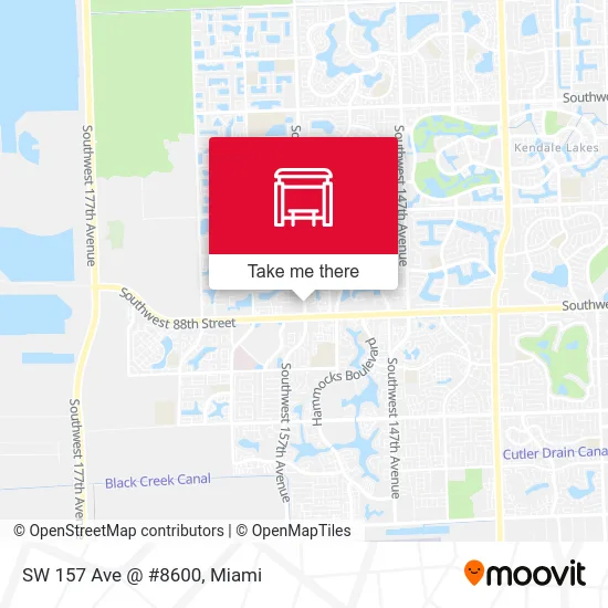 SW 157 Ave @ #8600 map
