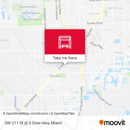 Mapa de SW 211 St @ S Dixie Hwy