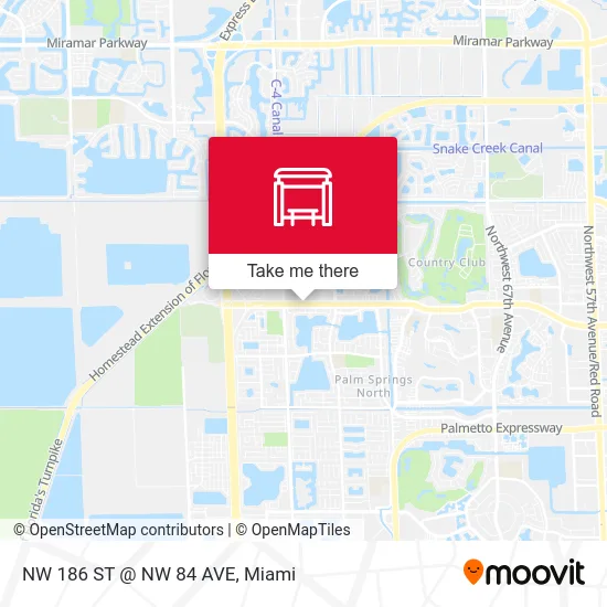 Mapa de NW 186 ST @ NW 84 AVE