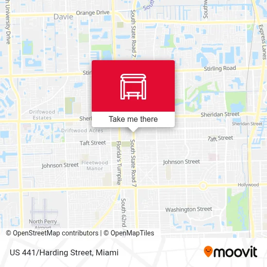 US 441/Harding Street map
