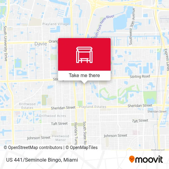 US 441/Seminole Bingo map