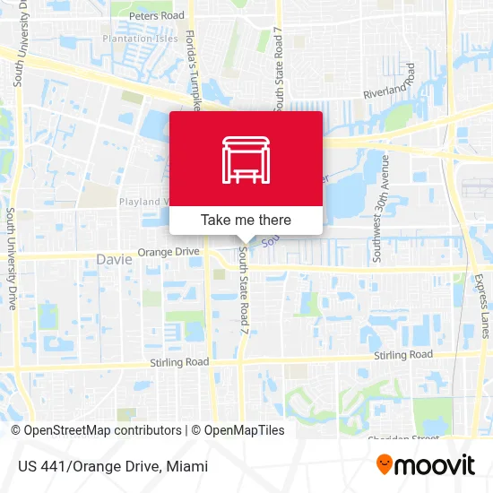 US 441/Orange Drive map