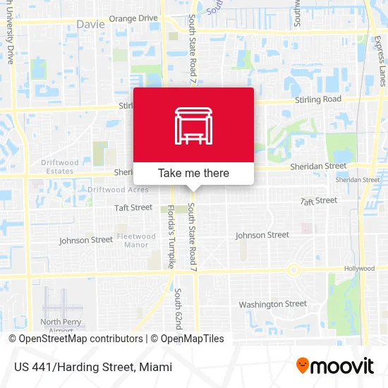 US 441/Harding Street map