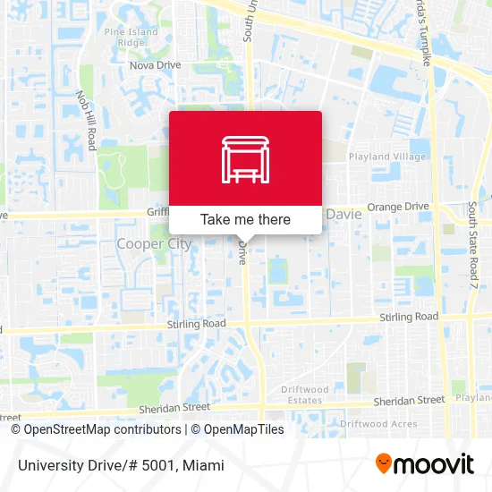 University Drive/# 5001 map