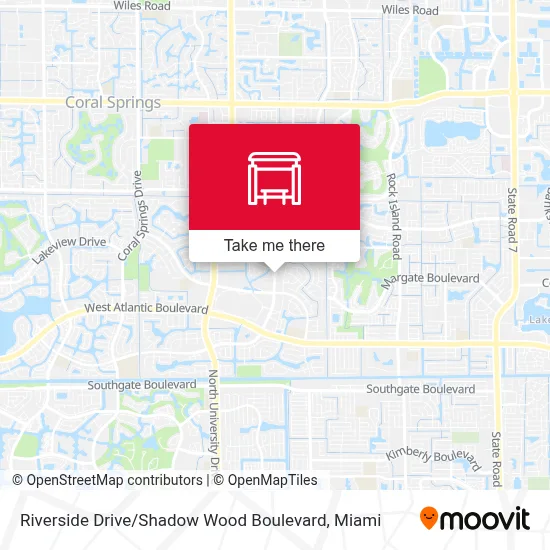 Mapa de Riverside Drive / Shadow Wood Boulevard
