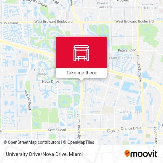 University Drive/Nova Drive map