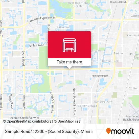 Sample Road / #2300 - (Social Security) map
