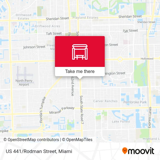 US 441/Rodman Street map