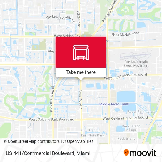 US 441/Commercial Boulevard map