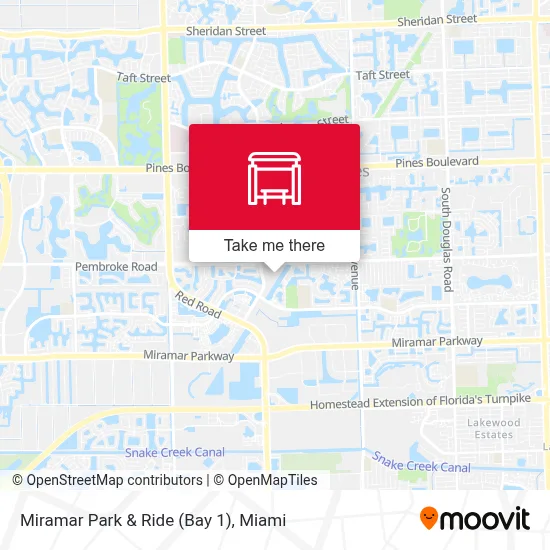 Miramar Park & Ride (Bay 1) map