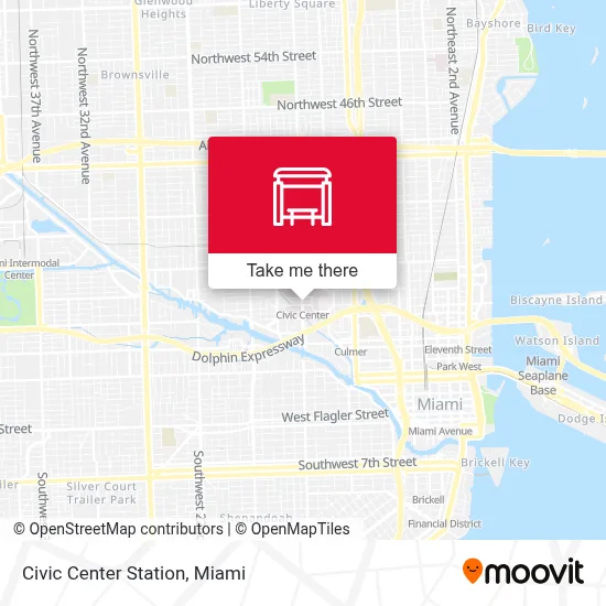 Civic Center Station map