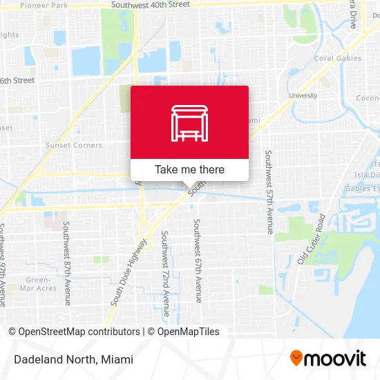 Dadeland North map