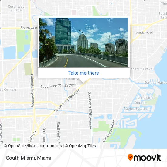 South Miami map