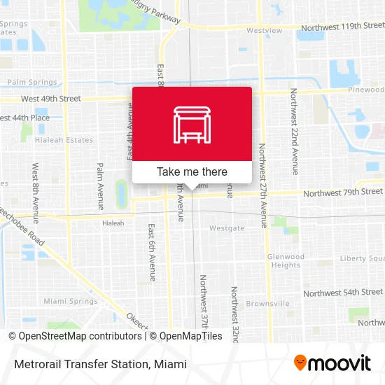Metrorail Transfer Station map