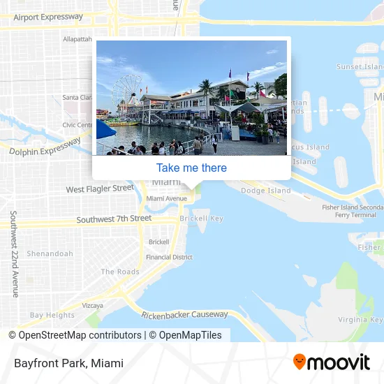 Bayfront Park map