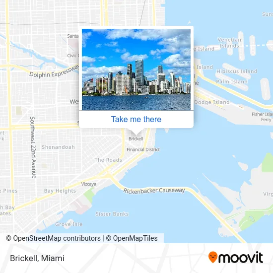 Mapa de Brickell