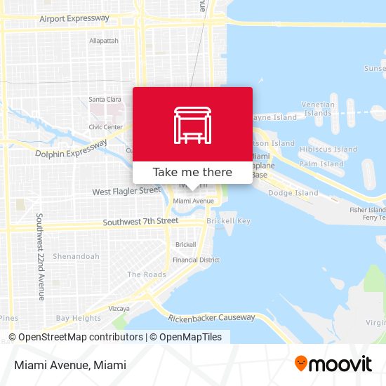 Miami Avenue map