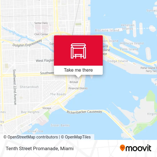 Tenth Street Promanade map