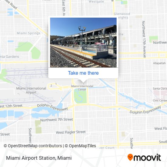 Miami Airport Station map
