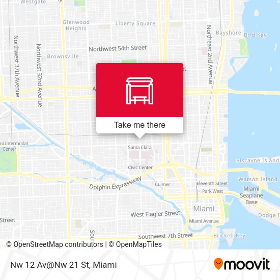 Mapa de Nw 12 Av@Nw 21 St