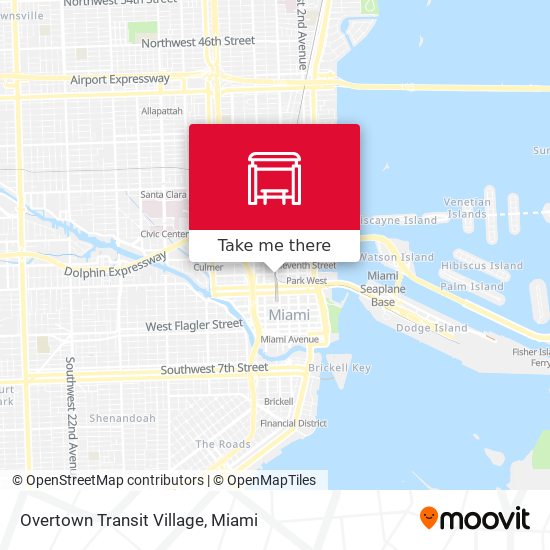 Mapa de Overtown Transit Village