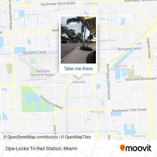 Mapa de Opa-Locka Tri-Rail Station