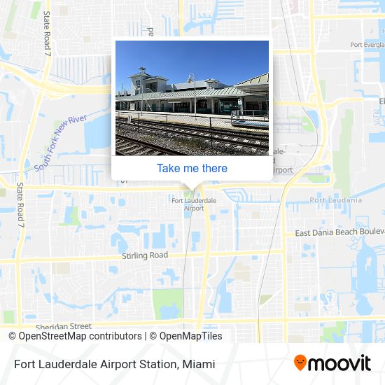 Fort Lauderdale Airport Station map