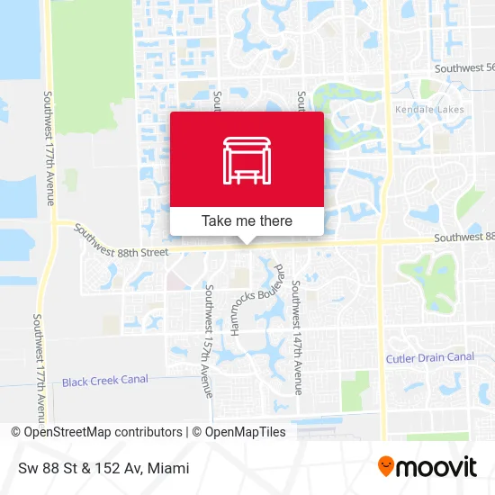 Sw 88 St & 152 Av map