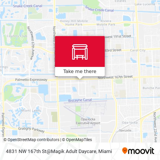4831 NW 167th St@Magik Adult Daycare map