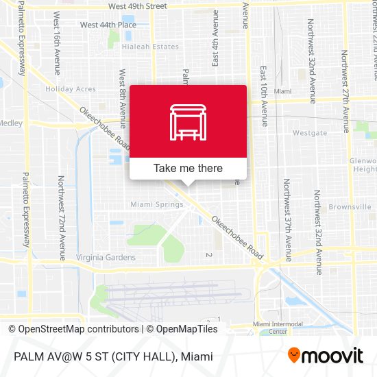 Palm Av@W 5 St (City Hall) map