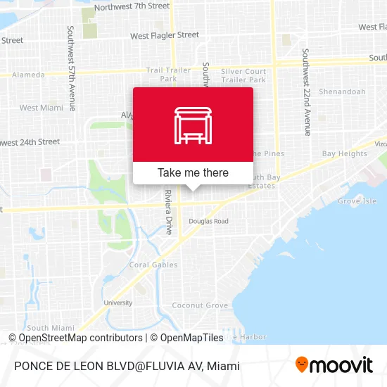 Mapa de PONCE DE LEON BLVD@FLUVIA AV