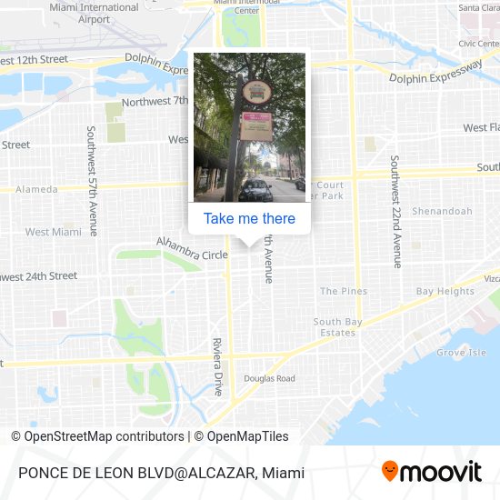 PONCE DE LEON BLVD@ALCAZAR map