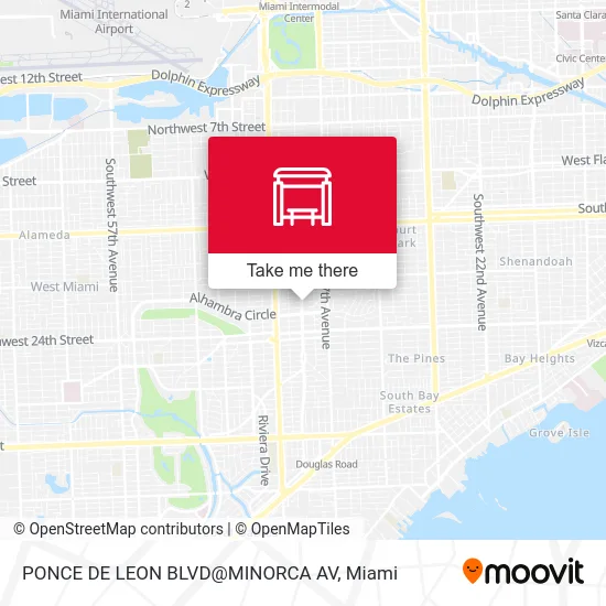 Mapa de PONCE DE LEON BLVD@MINORCA AV