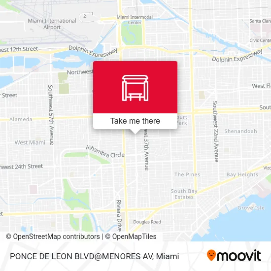 Mapa de PONCE DE LEON BLVD@MENORES AV