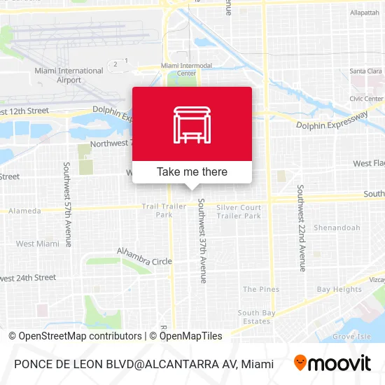 Mapa de PONCE DE LEON BLVD@ALCANTARRA AV