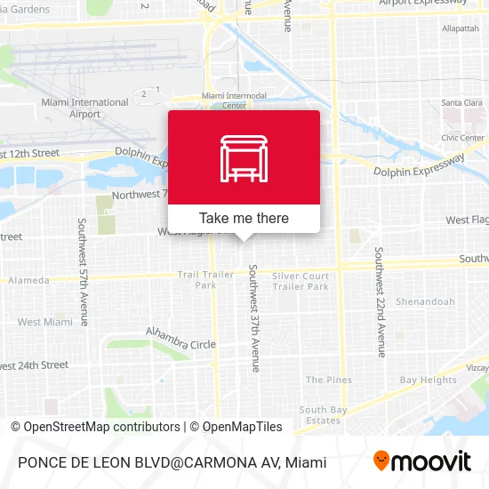 Mapa de PONCE DE LEON BLVD@CARMONA AV