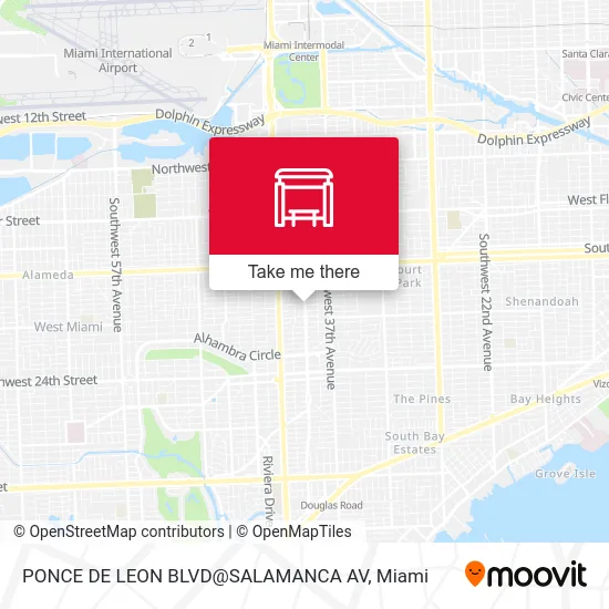 Mapa de PONCE DE LEON BLVD@SALAMANCA AV