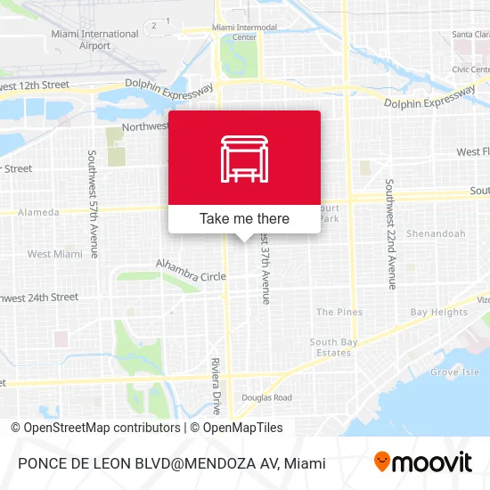 Mapa de PONCE DE LEON BLVD@MENDOZA AV