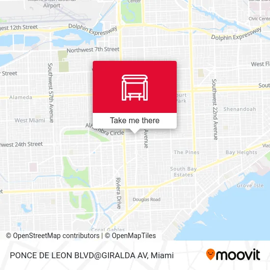 Mapa de PONCE DE LEON BLVD@GIRALDA AV