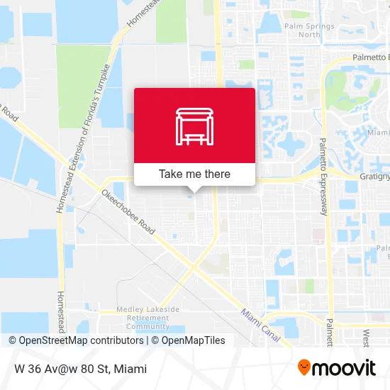 Mapa de W 36 Av@w 80 St