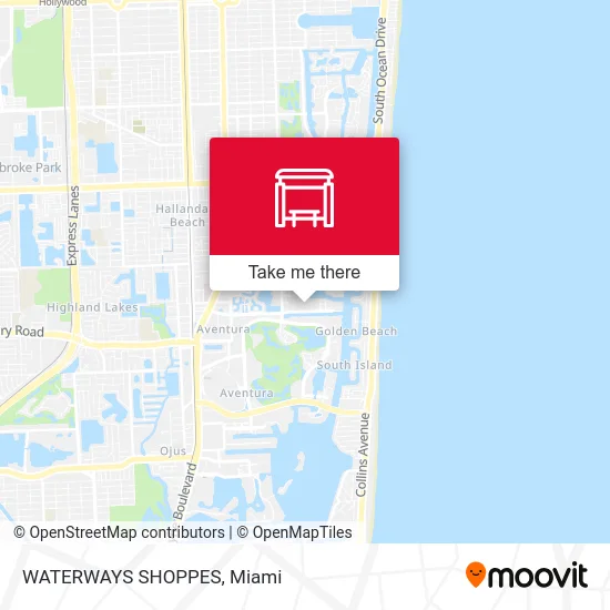 Mapa de WATERWAYS SHOPPES