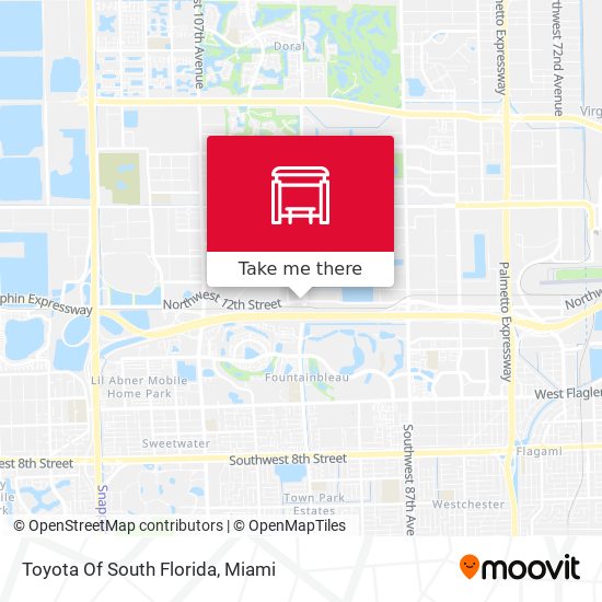 Toyota Of South Florida map