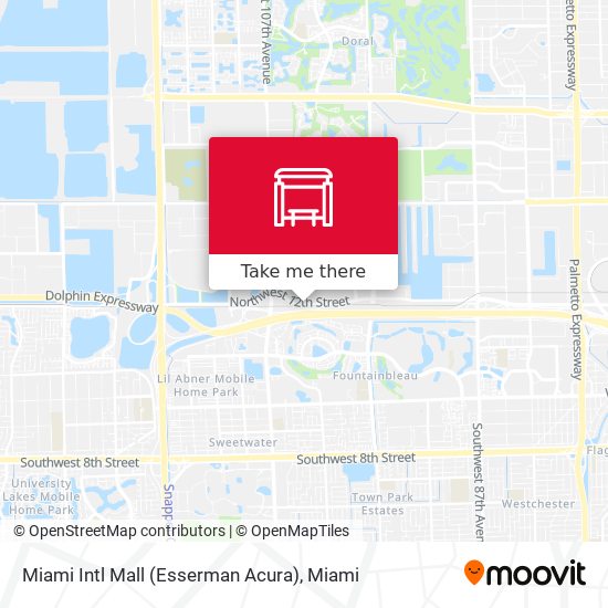 Miami Intl Mall (Esserman Acura) map