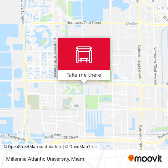Millennia Atlantic University map