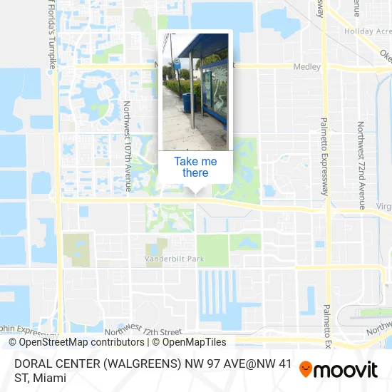 Mapa de DORAL CENTER (WALGREENS) NW 97 AVE@NW 41 ST