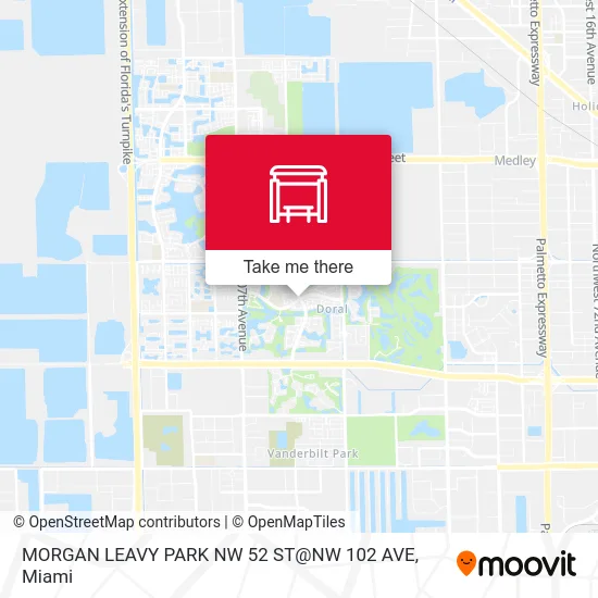 Mapa de MORGAN LEAVY PARK NW 52 ST@NW 102 AVE