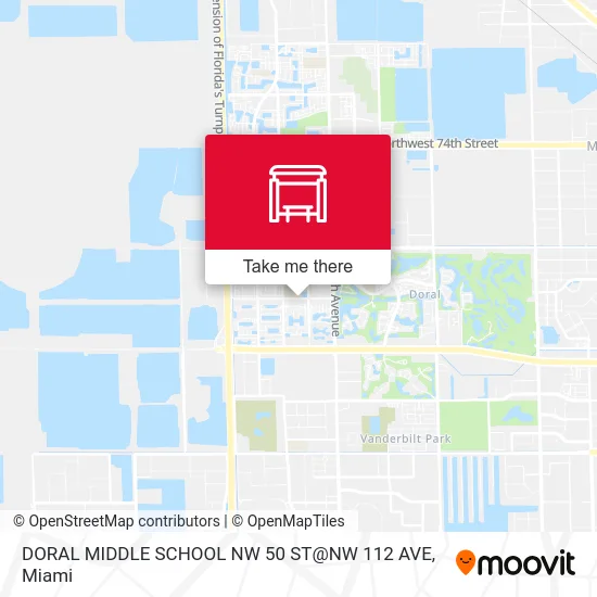 Mapa de DORAL MIDDLE SCHOOL NW 50 ST@NW 112 AVE