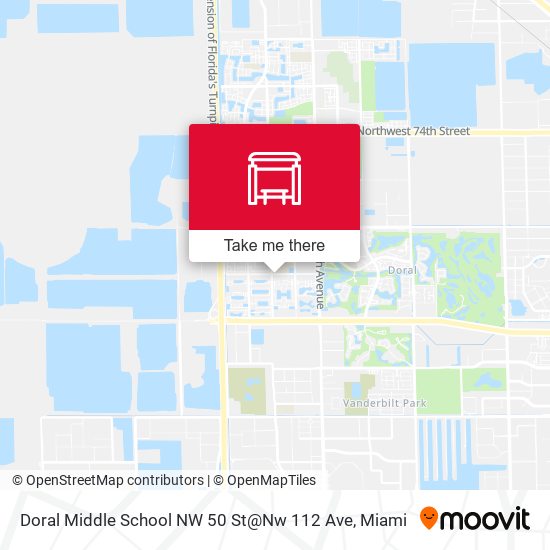 Doral Middle School NW 50 St@Nw 112 Ave map